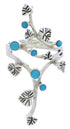 Turquoise Ring Genuine Sterling Silver Jewelry Size 5-1/4 EX22874